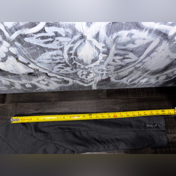 Boss Hugo Boss Jibena Women's Grey Wool Blazer/Pant Suit Size 12 Lined - Picture 15 of 16